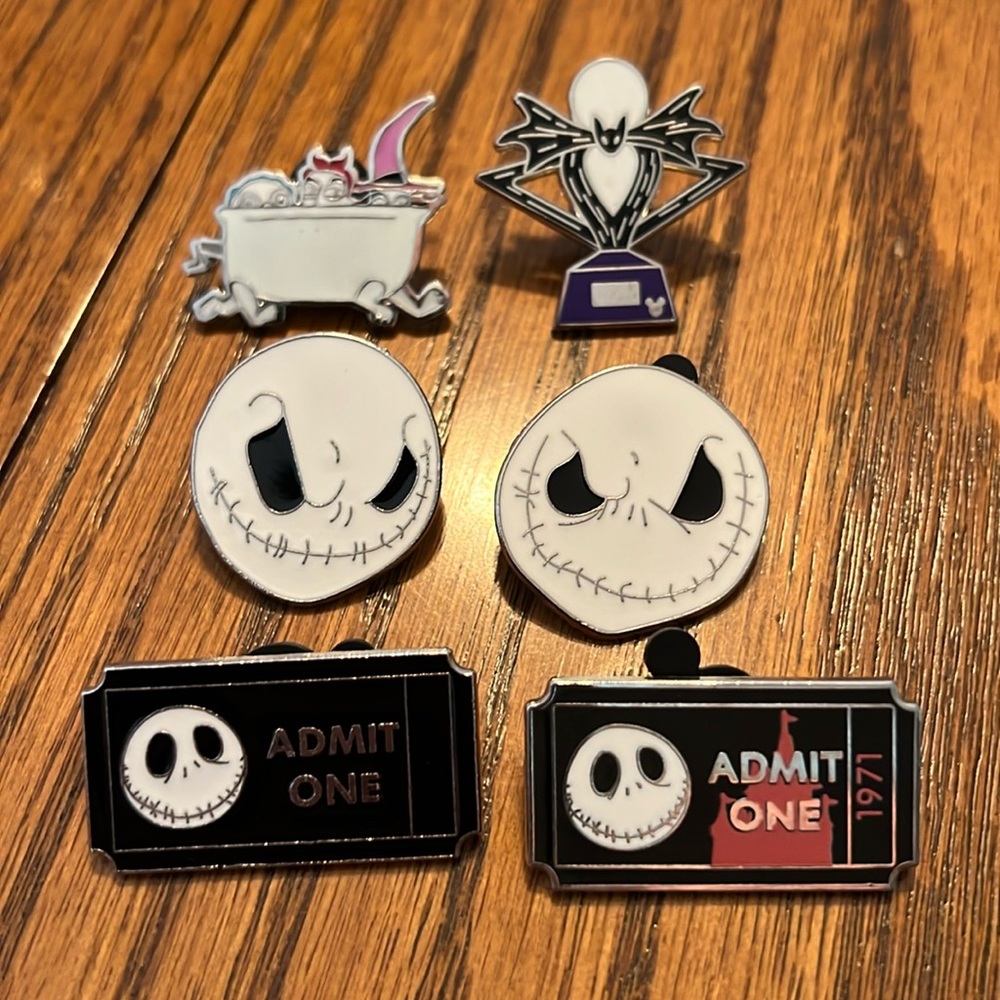 Disney Pins lot of 6 Nightmare Before Christmas Pins